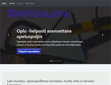 Tablet Screenshot of oplu.fi
